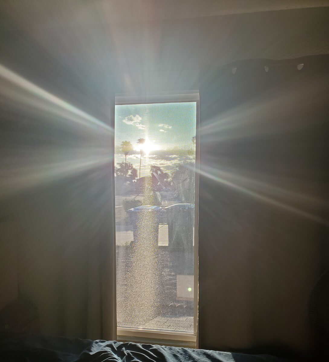 Low-E glass and sunscreen reducing heat on a Phoenix home